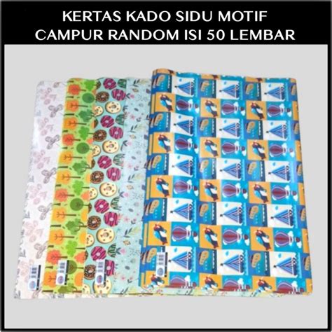 Kertas Kado Sidu 1 Pak Isi 50 Lembar Lazada Indonesia