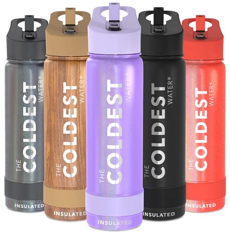 The Coldest Water coldest Sports Water Bottle with Straw Lid Vacuum