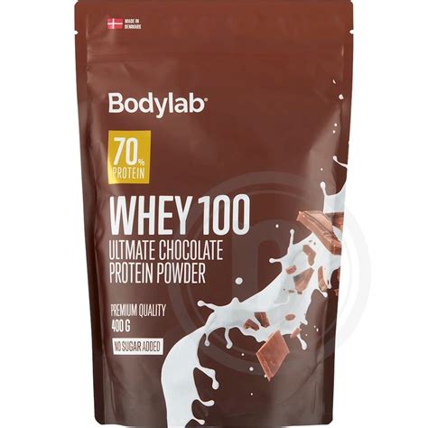 Whey 100 Ultimate Chocolate Fra Bodylab Leveret Med