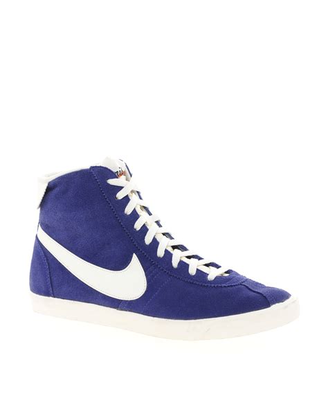 Nike Bruin Lite Mid Blue High Top Trainers in Blue for Men | Lyst