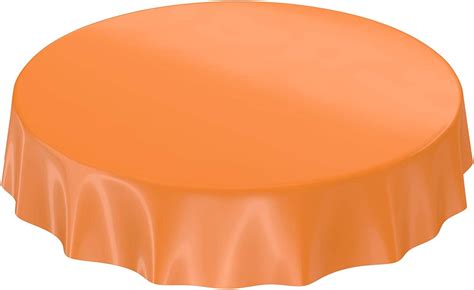 Anro Nappe En Toile Cir E Lavable Uni Brillant Toile Cir E Orange