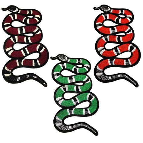 Pcs Snake Parches Embroidered Iron On Patches For Clothing Diy