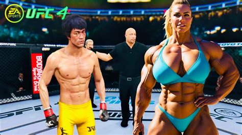 PS5 Bruce Lee Vs Invincible Jock Girl EA Sport UFC 4 YouTube