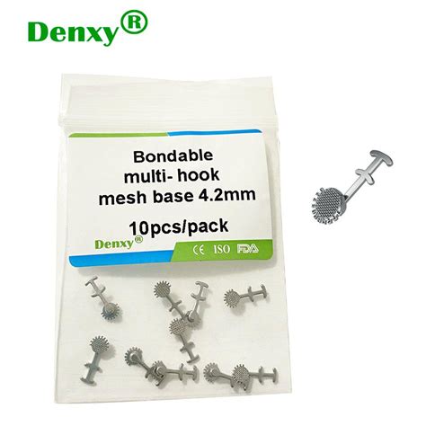 Orthodontic Attachment Multi Hook Monoblock Bondable Orthodontic