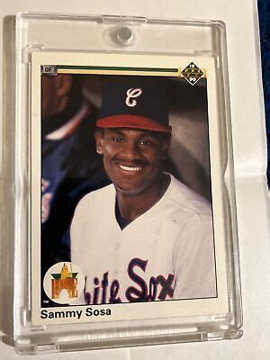 Sammy Sosa Rookie Card 1990 Upper Deck 17 Error Card Wrong DOB EBay