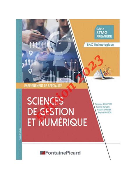 Sciences de gestion et numérique Réf NUSDG 23 FontainePicard