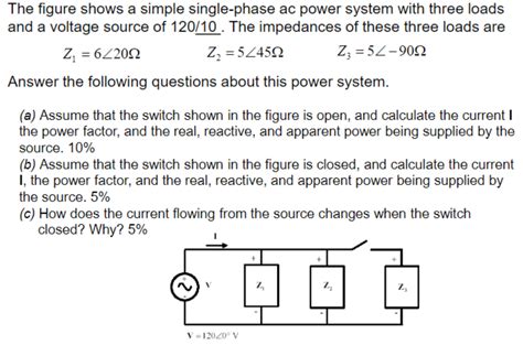 Solved The figure shows a simple single-phase ac power | Chegg.com 