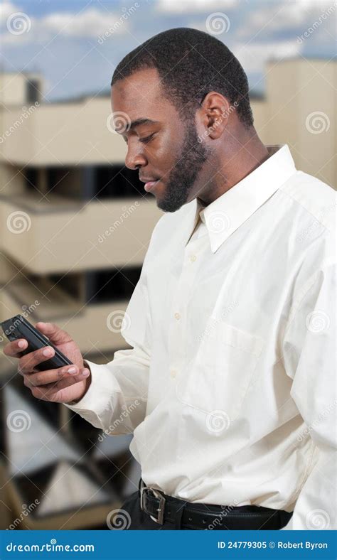 Business Man Texting Stock Image Image Of Style Suit