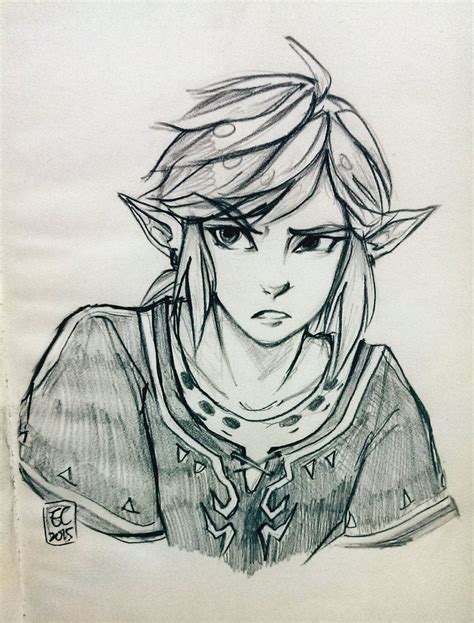 Sketch Link Esbozos Zelda Personajes Arte De Personajes