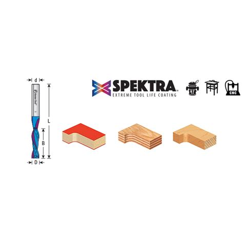 Amana K Spektra Solid Carbide Downcut Spiral Bit Diameter