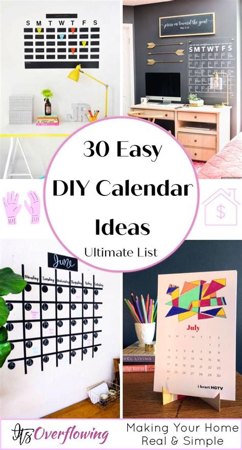 30 Easy DIY Calendar Ideas to Personalize Your Year!