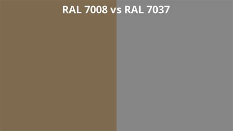 Ral 7008 Vs 7037 Ral Colour Chart Uk