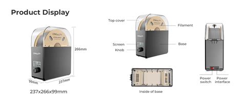 Creality Filament Dry Box Pro Dust Proof And Moisture Proof Storage