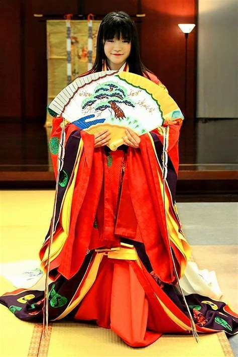 Heian Junihitoe Japan Heian Era Costume Junihitoe