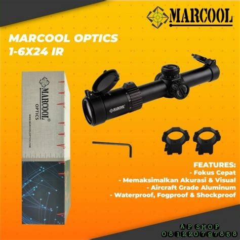 Jual Telescope Riflescope Marcool STALKER 1 6x24 IR Buntung New Reticle