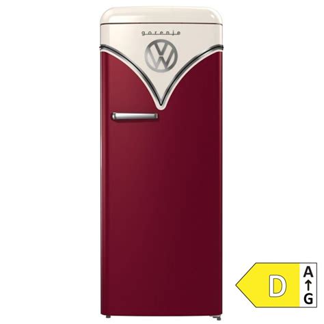 Gorenje OBRB615DR D Retro Kühlschrank mit Gefrierfach bordeaux