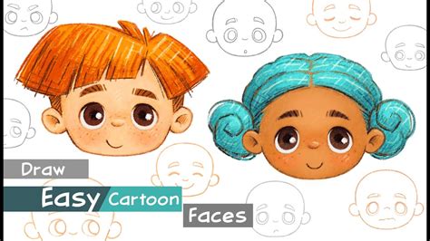 How To Draw Easy Cartoon Faces For Beginners - Infoupdate.org