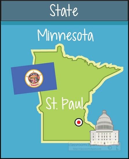 Minnesota Map Clip Art