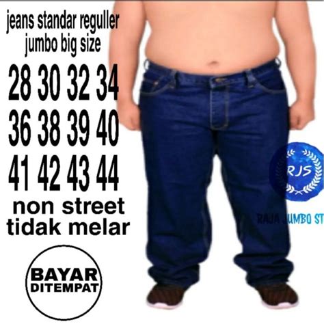 Jual 28 44 JUMBO JEANS STANDAR 27 44 Celana Jeans Pria Reguler Fit