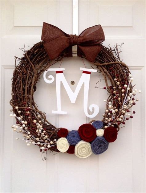 Images About Wreaths For My Naked Front Door On Pinterest Summer Wreath Felt Flowers