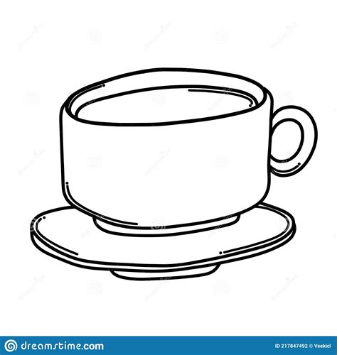 Coffee Cup Doodle Vector Icon Drawing Sketch Illustration Hand Drawn