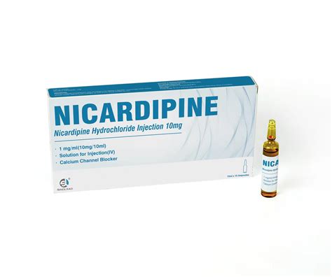 Nicardipine Hydrochloride Injection 10mg10ml 10ampsbox