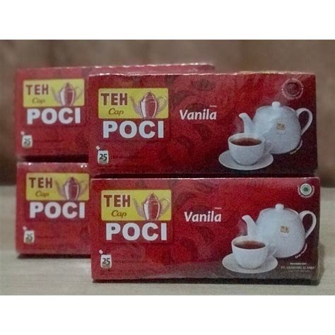 Jual TEH CELUP CAP POCI VANILA ISI 25 KANTONG Shopee Indonesia