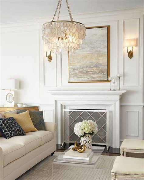Золотая люстра "Оуэн" • Louvre Home
