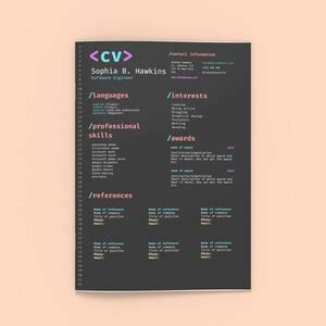 Resume CV Template Web Developer Resume Lebenslauf Resume Template