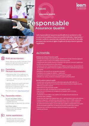 Calaméo Responsable Assurance Qualité En Industrie Pharmaceutique