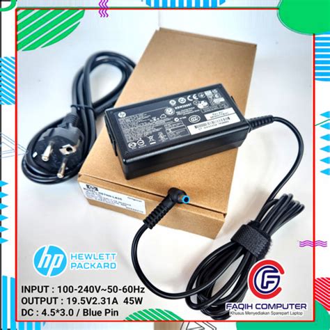 Jual Charger Adaptor Original Laptop Notebook Hp V A W Pin