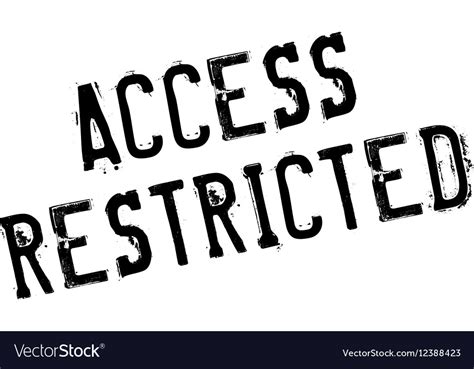 Access Restricted Rubber Stamp Royalty Free Vector Image