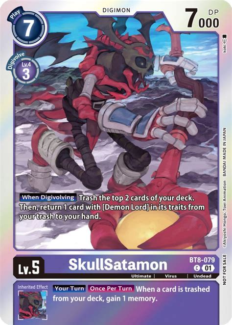 SkullSatamon Blast Ace Double Pack Set New Awakening Digimon Card