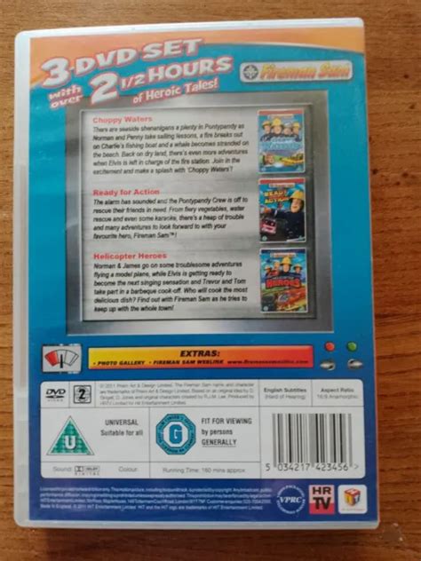 Fireman Sam Rescue Pack Dvd Box Set The Great Fire Of Pontypandy