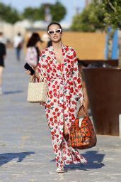 Sophie Hermann In A Red And Cherry Bikini In Ibiza Celebmafia