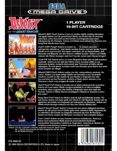 Asterix And The Great Rescue Mega Drive