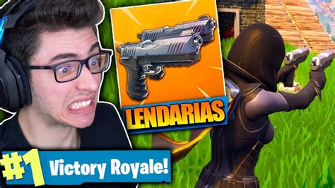 Encontrei A Nova Pistola Dupla LendÁria E Matei Geral Fortnite Battle