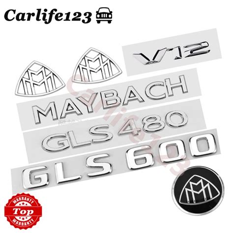 Mercedes Benz Maybach V Gls Gls Logo Rear Trunk Sticker