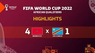 Vidéo Match barrage Coupe du Monde FIFA Qatar 2022 Maroc 4 1 RD