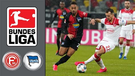 Fortuna Düsseldorf Vs Hertha Bsc ᴴᴰ 28 02 2020 24 Spieltag 1