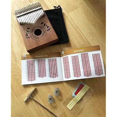 Unokki Key Kalimba Thumb Piano Premium Mahogany Mbira With Cherry