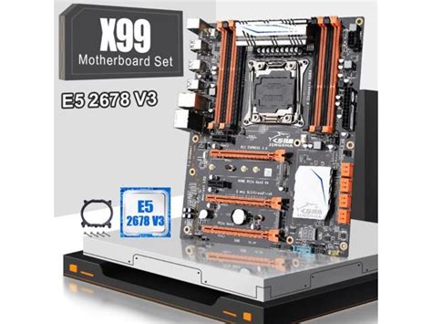 JINGSHA X99 LGA 2011 3 Motherboard With XEON E5 2678V3 Support PCIE 16X