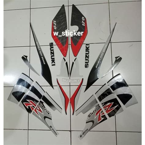 Jual Striping Stiker Suzuki Satria Lumba Satria R Hitam Silver Di Lapak