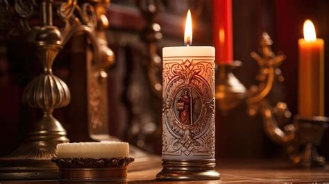 Premium Photo | Prayer catholic candle