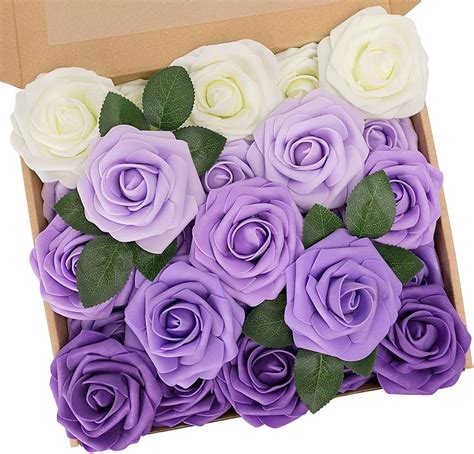 Amazon De N T Nieting K Nstliche Blumen Rosen St Ck Deko Blumen