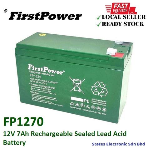 Firstpower V Ah Rechargeable Sealed Lead Acid Battery Fp