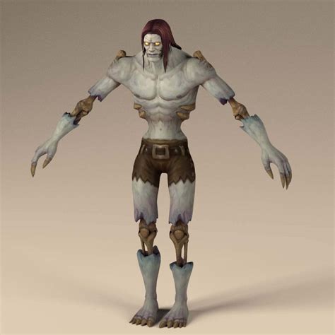 World Of Warcraft Undead Male 3d Model By Alza3d