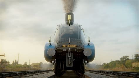 Mallard steam train 3D model animated rigged | CGTrader