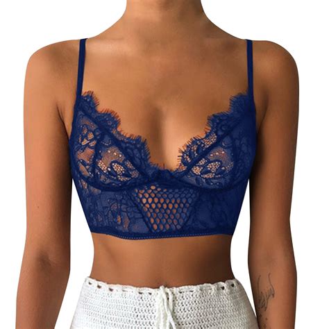 Bjutir Lingerie For Women Plus Size Vest Crop Wireless Bra Lingerie V