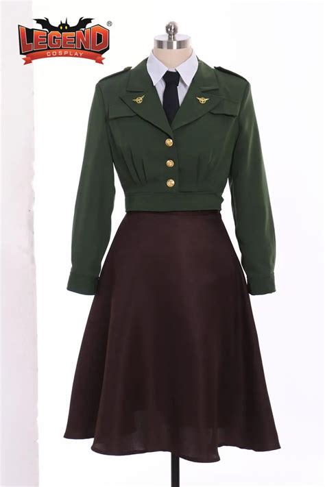 Agent Peggy Agent Carter Cosplay Costume Uniform Agent Carter Suit Custom Made Cosplay